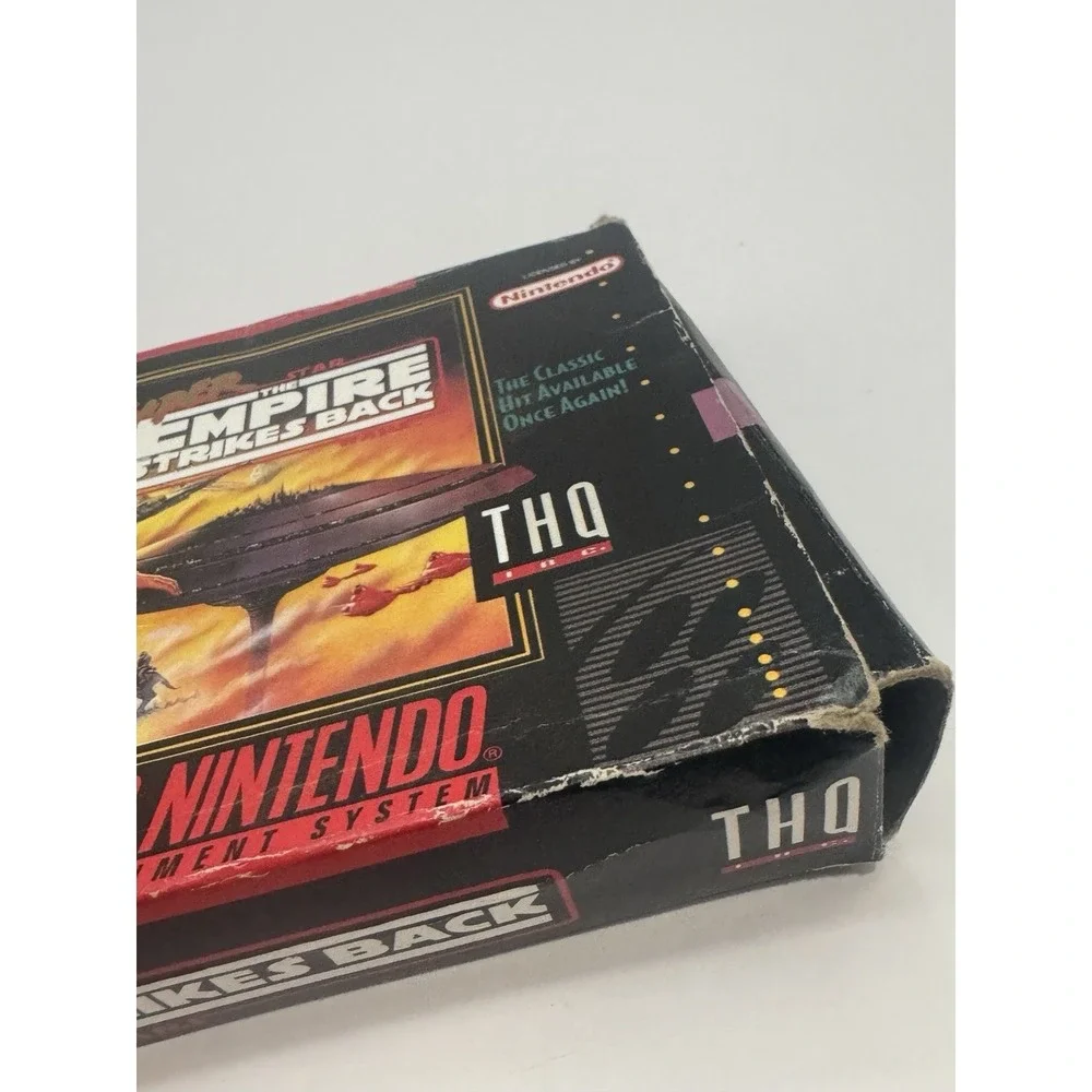 Super Star Wars The Empire Strikes Back SNES Complete CIB Box Manual Tested